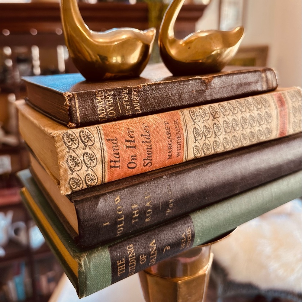 Vintage Hardcover Stack of Books